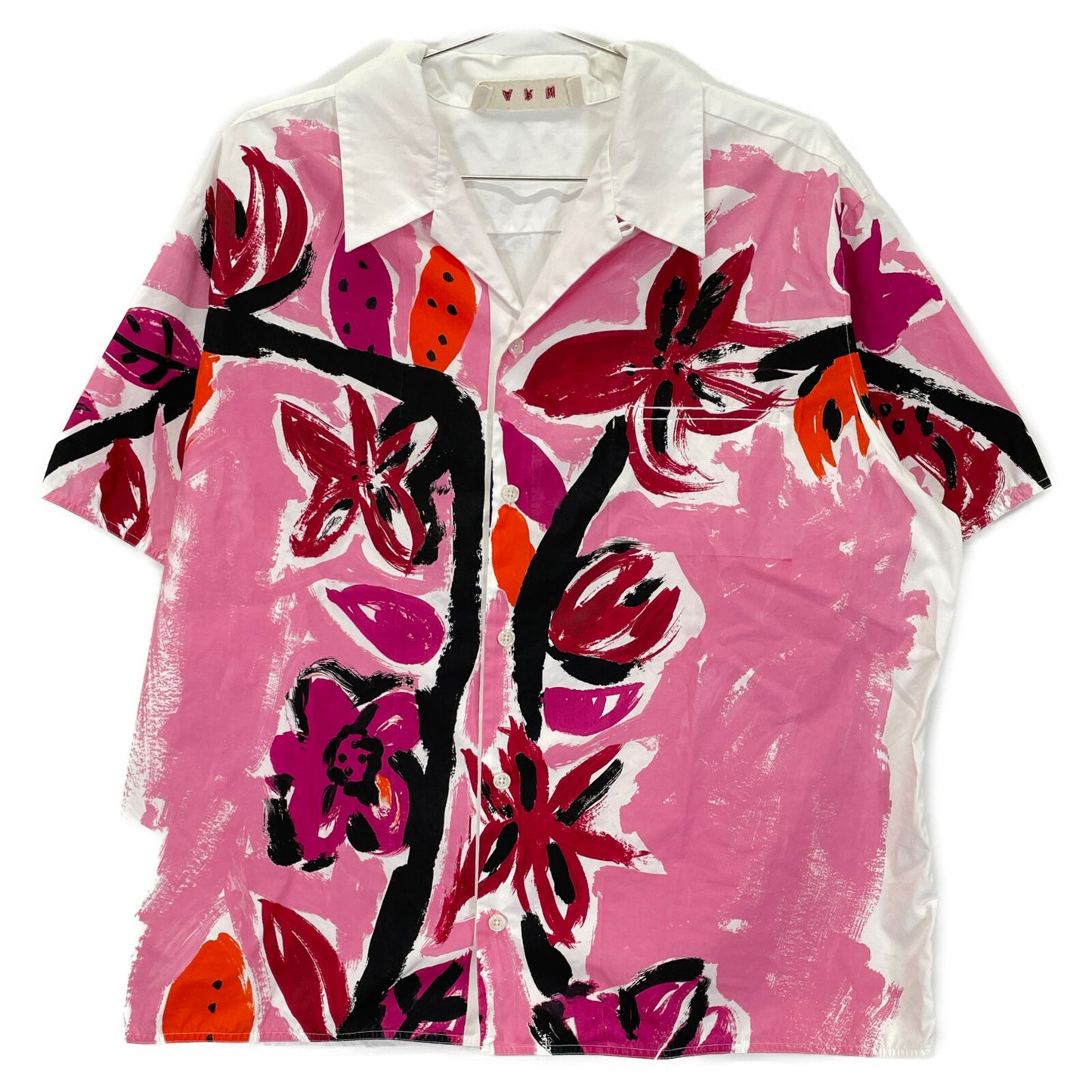 MARNI White 2020 Floral Print Short Sleeve Shirt Top