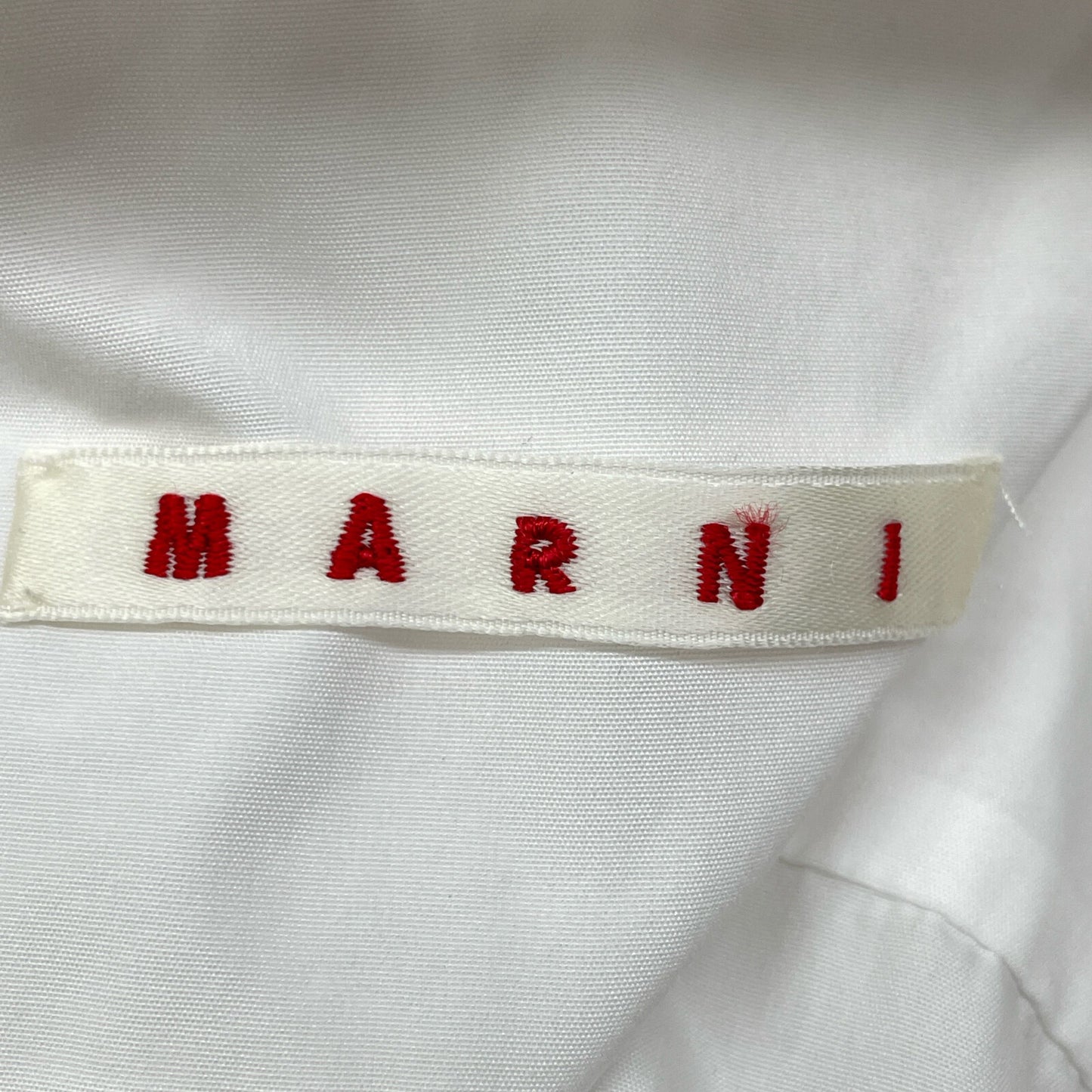 MARNI White 2020 Floral Print Short Sleeve Shirt Top