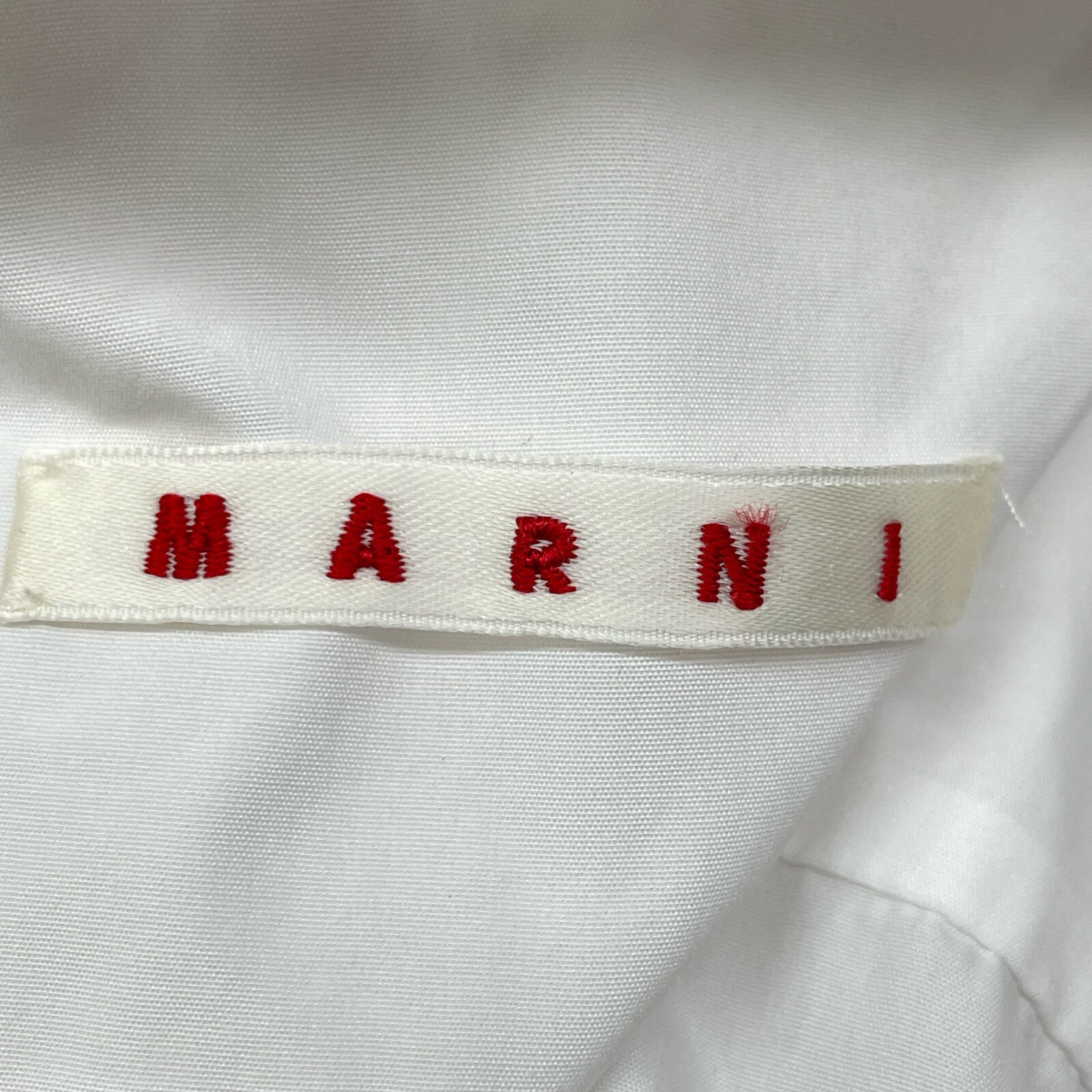 MARNI White 2020 Floral Print Short Sleeve Shirt Top