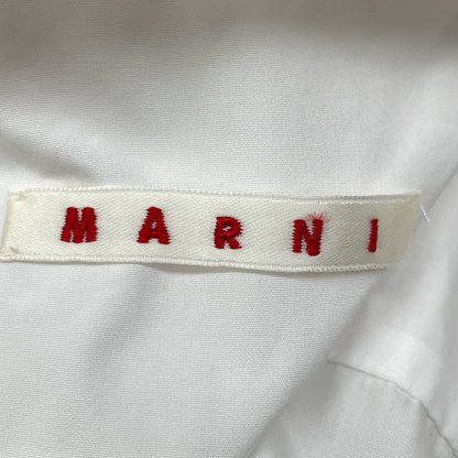 MARNI White 2020 Floral Print Short Sleeve Shirt Top