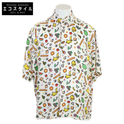 FENDI 芬迪 【准新/国内正品/24年产】FS1317 AUA0 TAROUT联名 Silvia and The Baguette 短袖衬衫/上衣