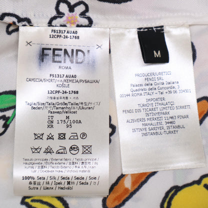 FENDI 芬迪 【准新/国内正品/24年产】FS1317 AUA0 TAROUT联名 Silvia and The Baguette 短袖衬衫/上衣