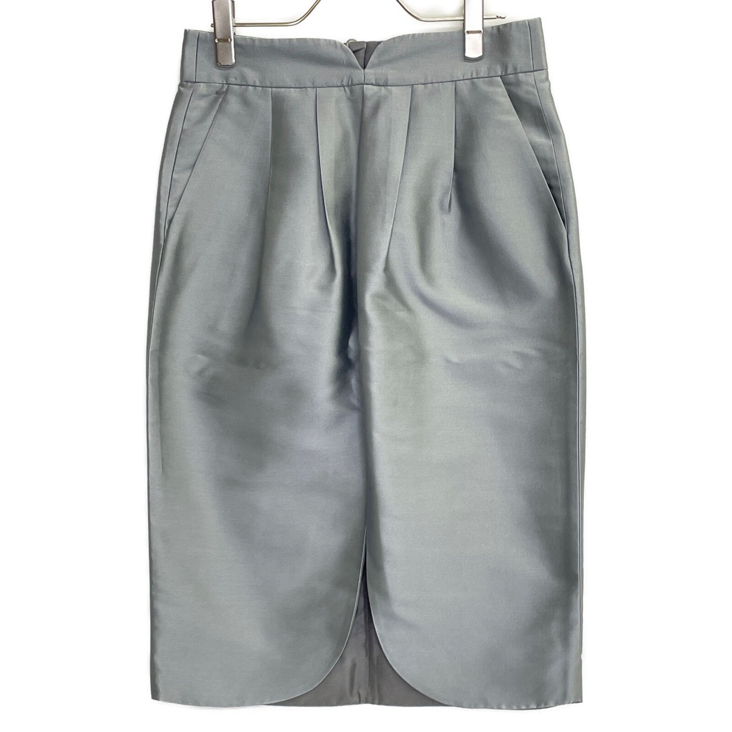 GIORGIO ARMANI Gray 1SHNN04J T02AD Cocoon Slit Skirt Skirt 40 Women's
