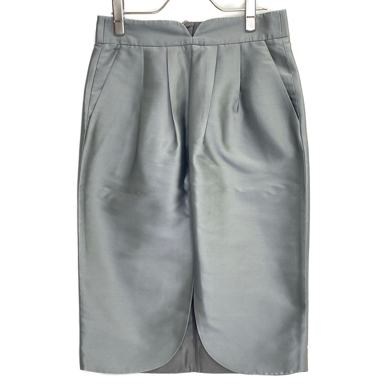 GIORGIO ARMANI Gray 1SHNN04J T02AD Cocoon Slit Skirt Skirt 40 Women's