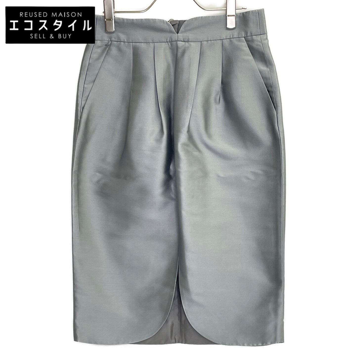 GIORGIO ARMANI Gray 1SHNN04J T02AD Cocoon Slit Skirt Skirt 40 Women's