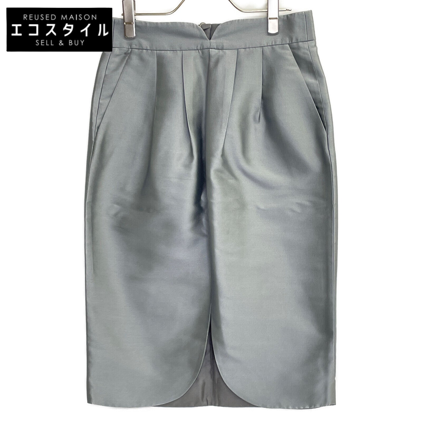 GIORGIO ARMANI Gray 1SHNN04J T02AD Cocoon Slit Skirt Skirt 40 Women's