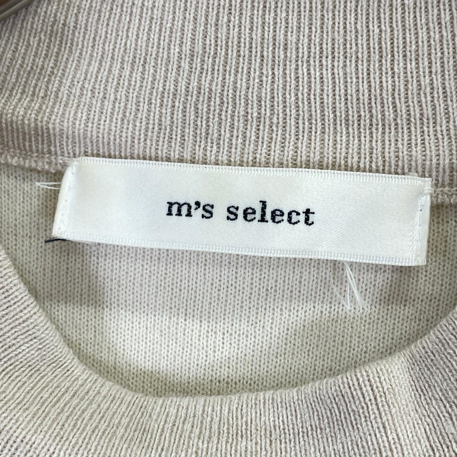 m's select エムズセレクト E731-020 ﾋﾟﾝｸ ｳｰﾙ ﾜﾝﾋﾟｰｽ ワンピース 38