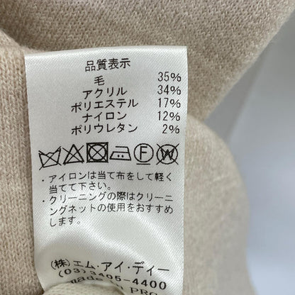 m's select エムズセレクト E731-020 ピンク ウール ワンピース ワンピース