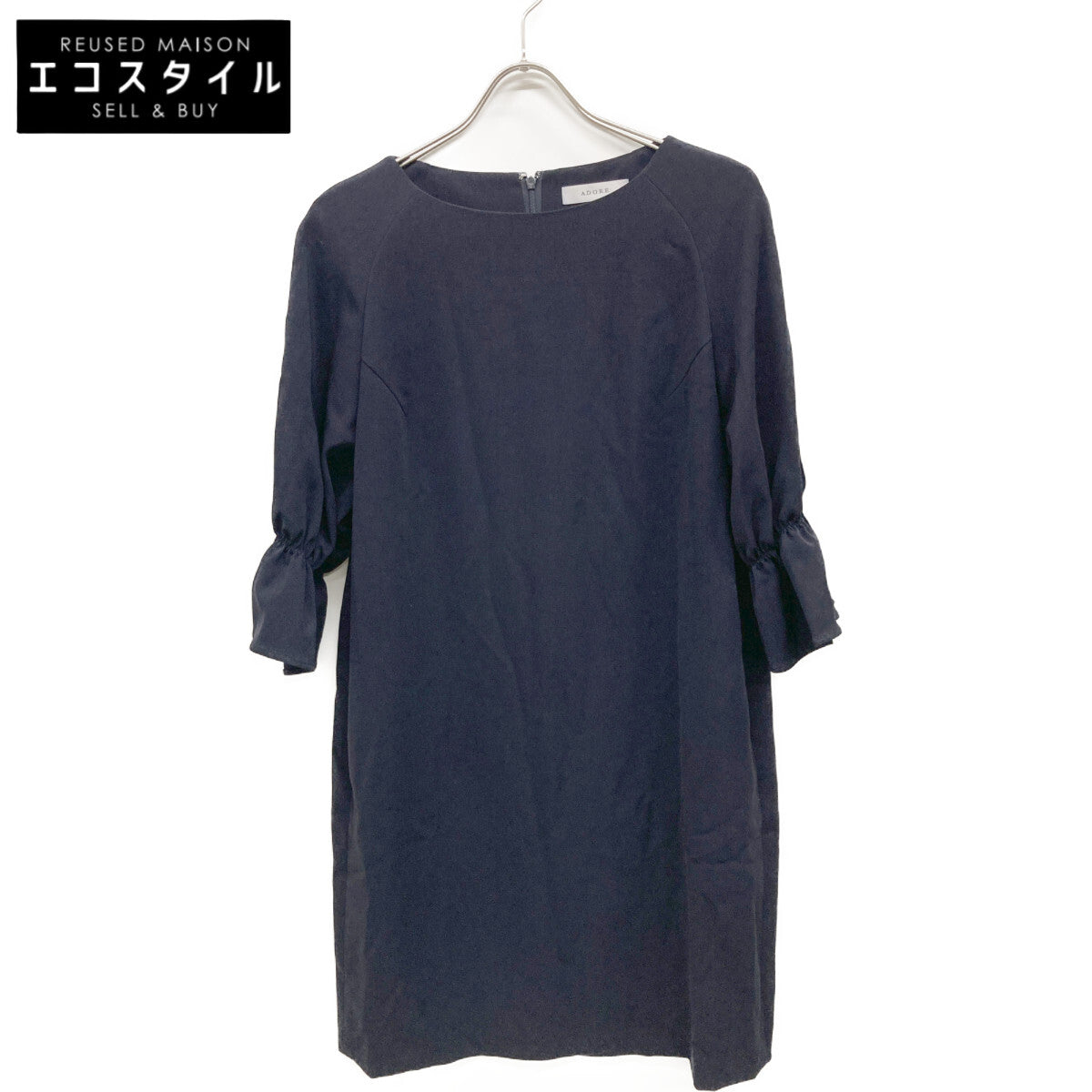 ADORE Crêpe Georgette Gathered Sleeve Dress 38 Women's