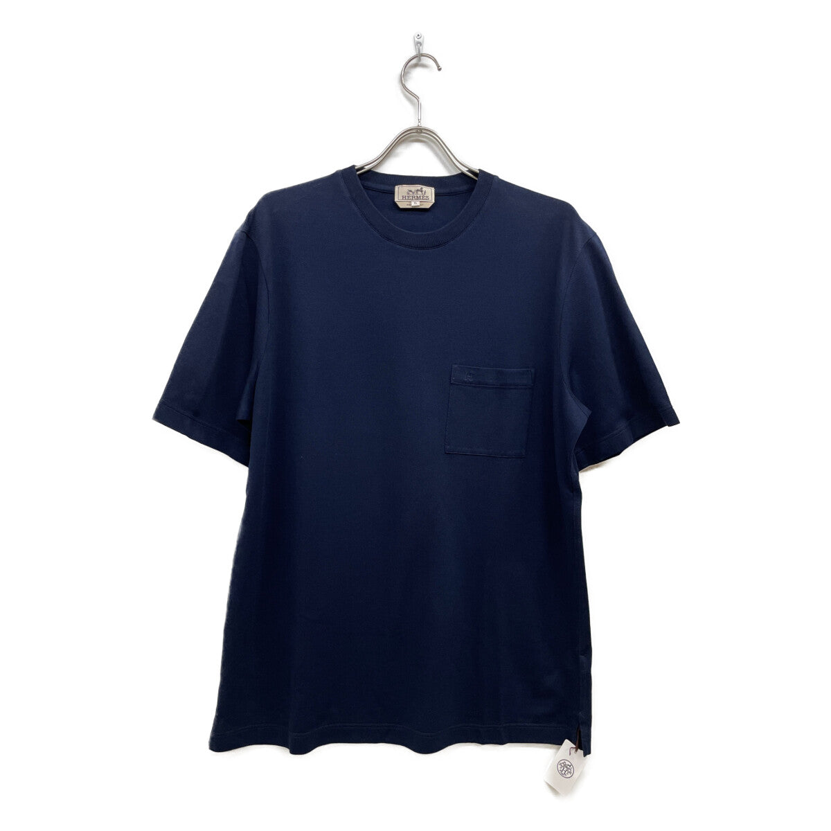 NAVY COTTON POCKET T-SHIRT Top XL Men's