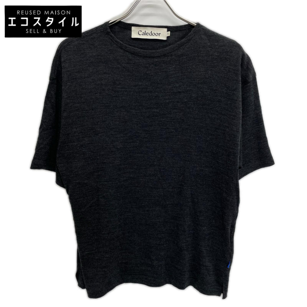 Caledoor カレドアー チャコール Merino Wool T-Shirt トップス