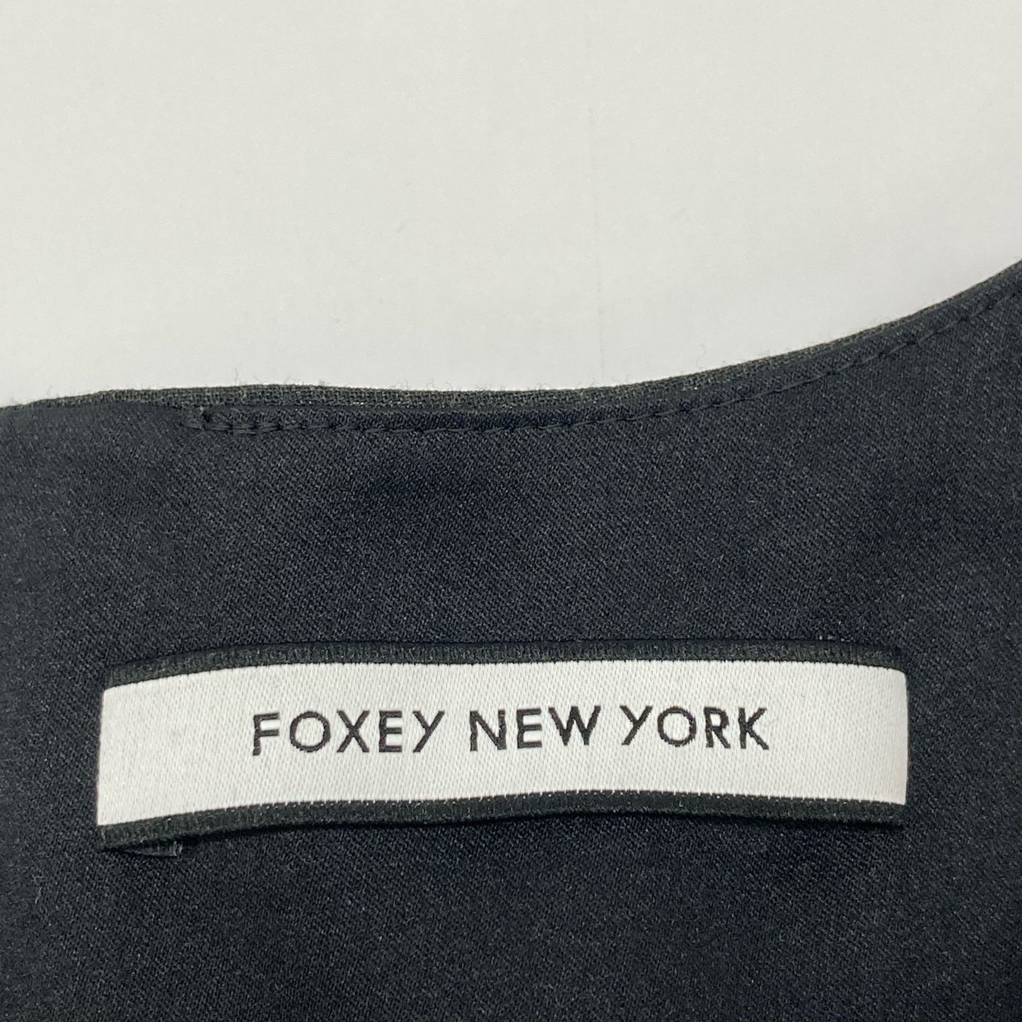 FOXEY NEW YORK 35609 Gray Double Tuck Dress One-Piece 40 Women's