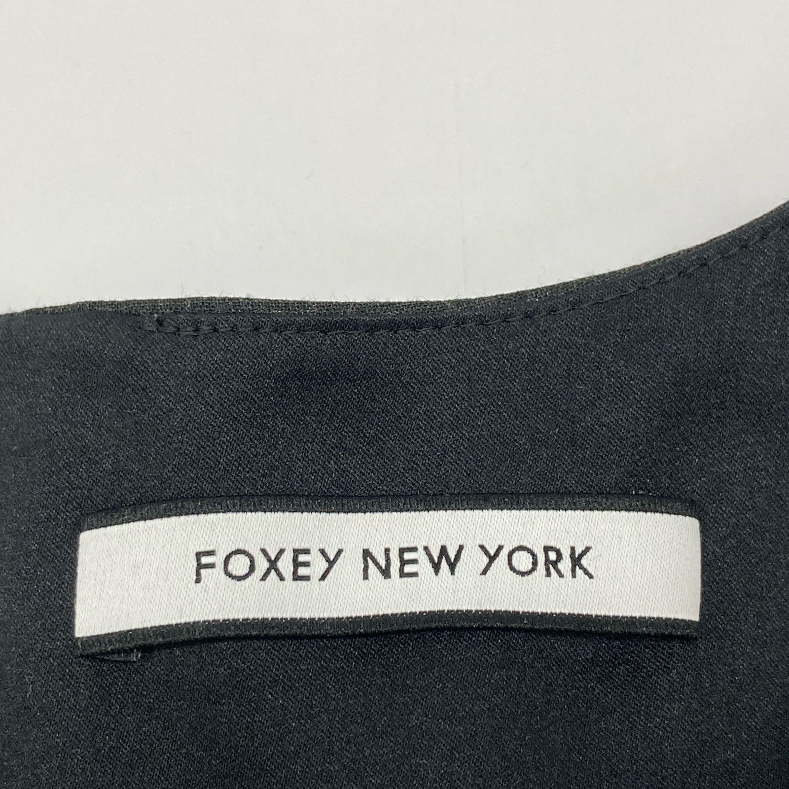 FOXEY NEW YORK 35609 Gray Double Tuck Dress One-Piece 40 Women's