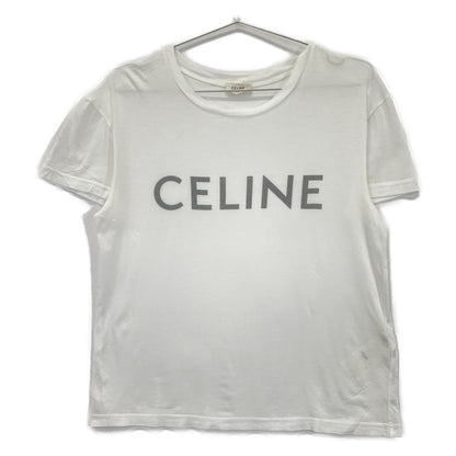 CELINE Celine X237370E White Logo Print T-shirt Dress