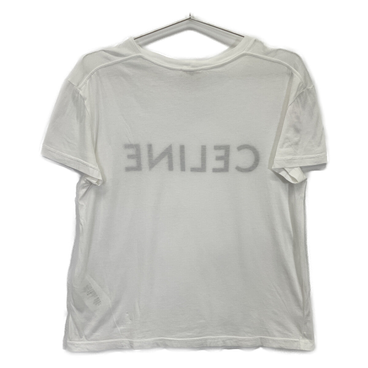 CELINE Celine X237370E White Logo Print T-shirt Dress
