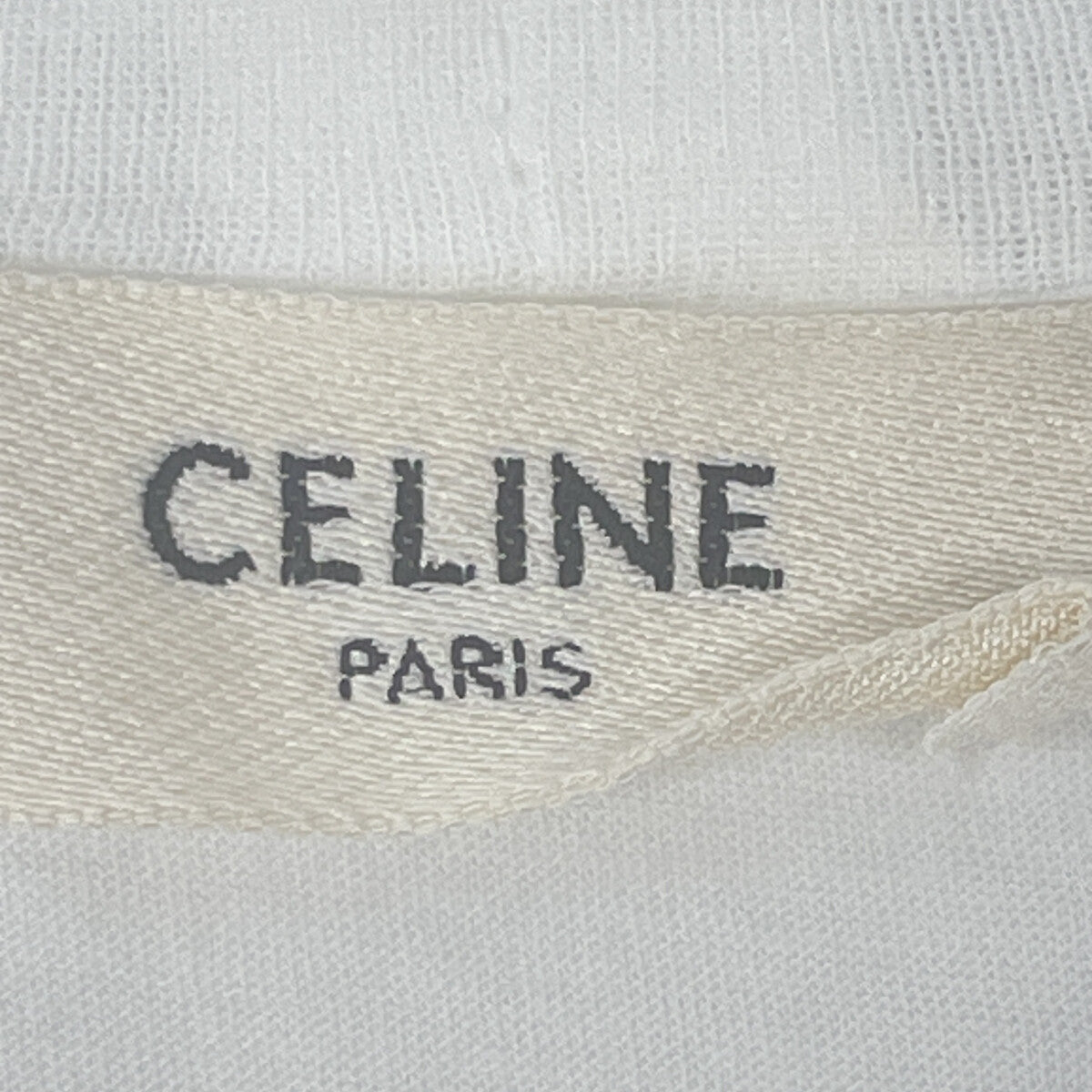 CELINE Celine X237370E White Logo Print T-shirt Dress