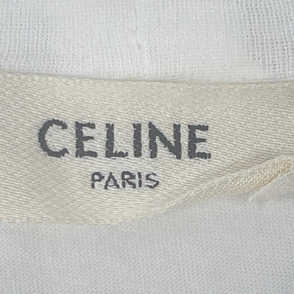 CELINE Celine X237370E White Logo Print T-shirt Dress