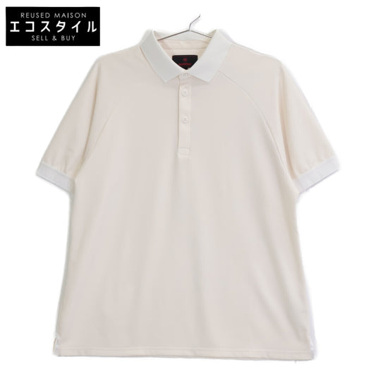 BRIEFING BRG241M18 Ivory CE MS LOGO TAPE POLO RELAXED FIT Top