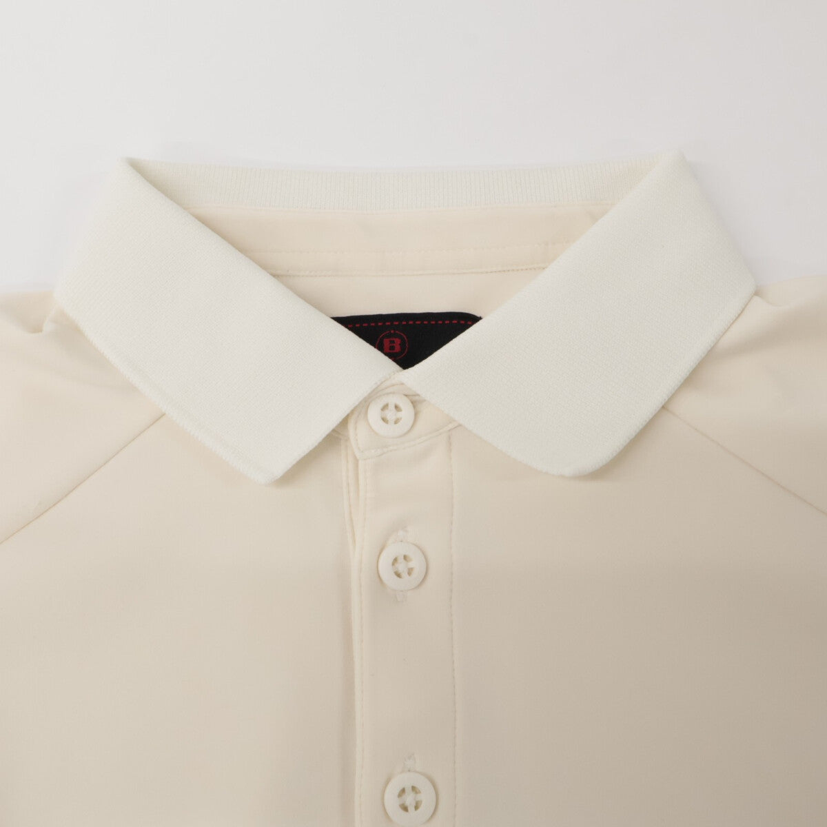 BRIEFING BRG241M18 Ivory CE MS LOGO TAPE POLO RELAXED FIT Top