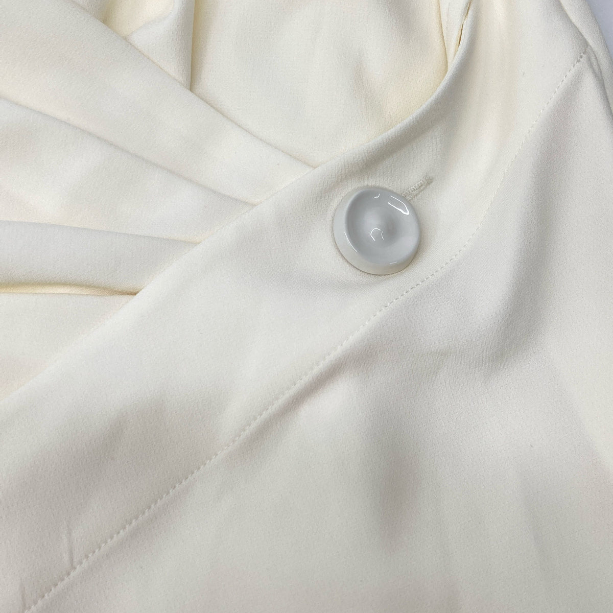 【SALE】 Proenza Schouler R2513011B ivory midi-length bateau-neck dress