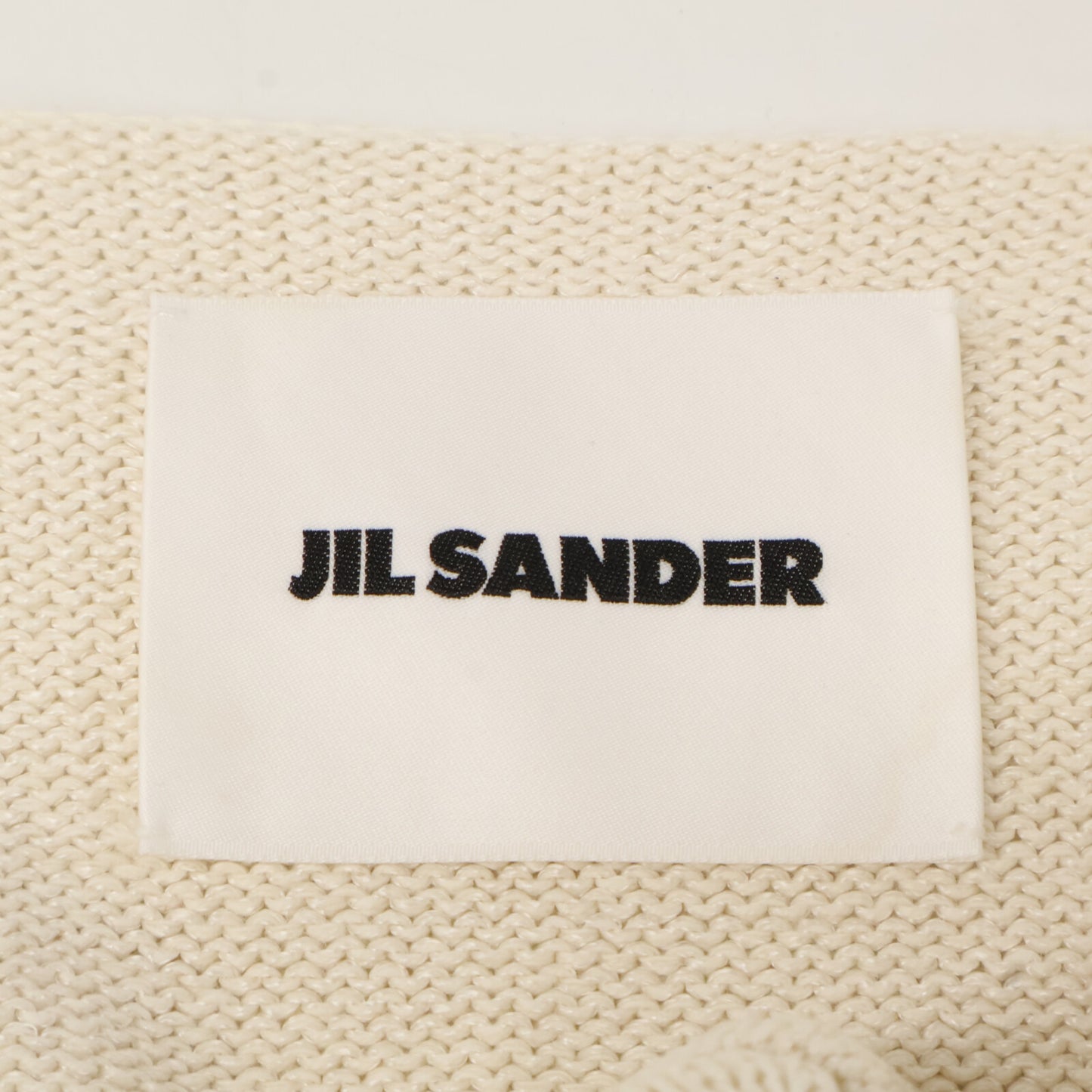 JILSANDER ジルサンダー JSWS751308 ホワイト ニット ノースリーブカットソー トップス