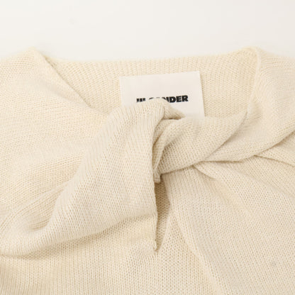 JILSANDER ジルサンダー JSWS751308 ホワイト ニット ノースリーブカットソー トップス