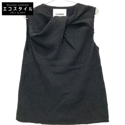 JIL SANDER JSWS751308 Black Knit Sleeveless Top