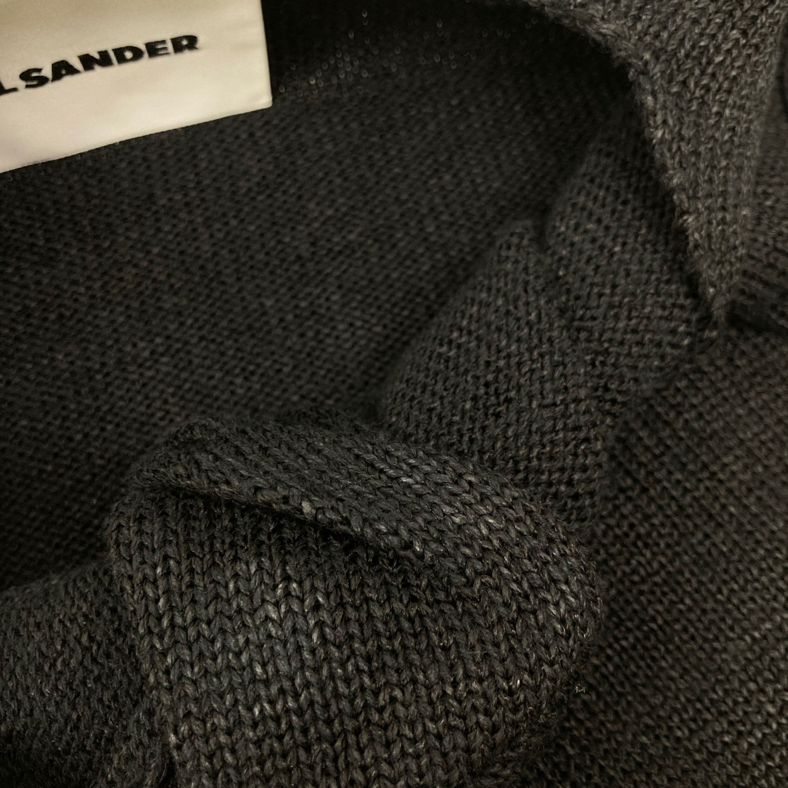 JIL SANDER JSWS751308 Black Knit Sleeveless Top
