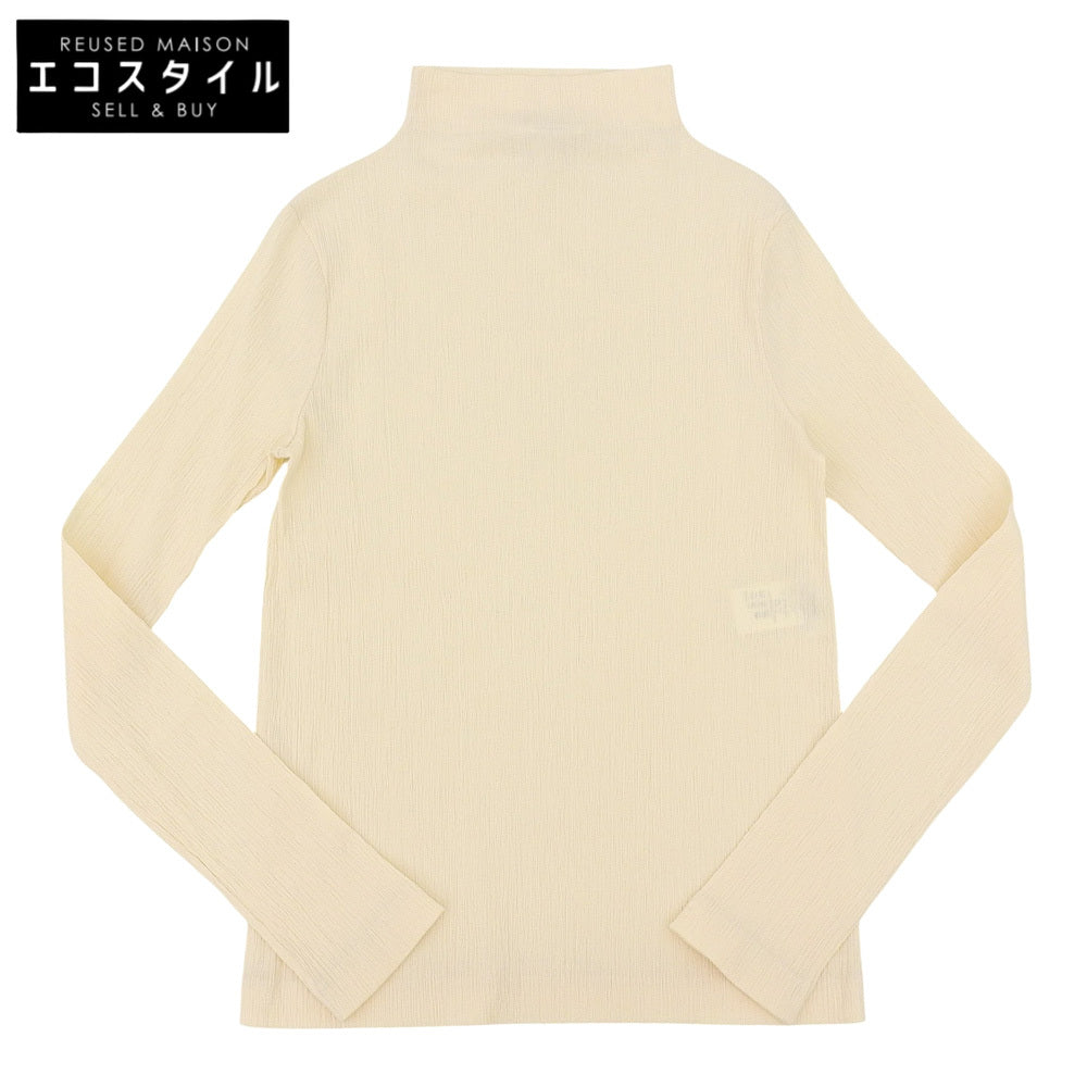 JIL SANDER High-Neck Cut-and-Sew Top Women's Ivory 34 JSPU707057 Tops