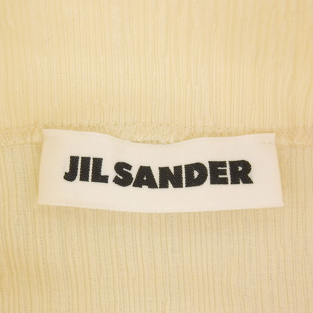 ジルサンダー ハイネックカットソー トップス レディース アイボリー 34 JSPU707057 34 JIL SANDER（ジルサンダー） トップス ハイネックTシャツ ロンT