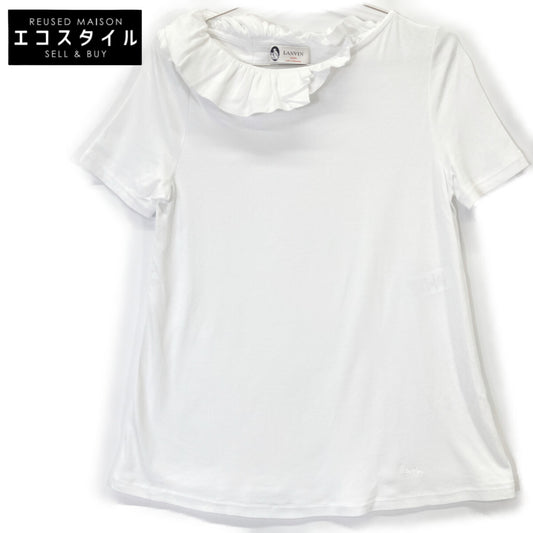 【SALE】 LANVIN ランバン ホワイト TO619J TS02 P18 フリル トップス トップス