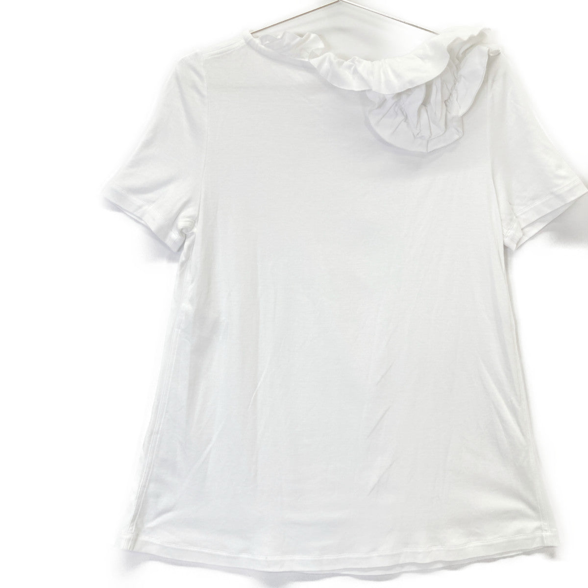 LANVIN White TO619J TS02 P18 Ruffle Top