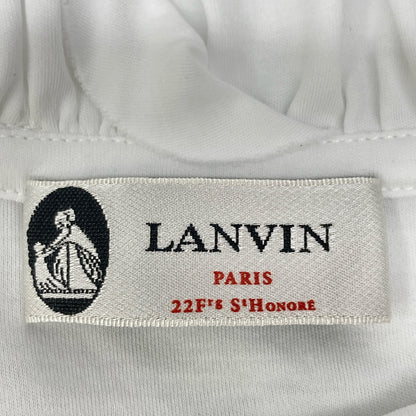 LANVIN White TO619J TS02 P18 Ruffle Top
