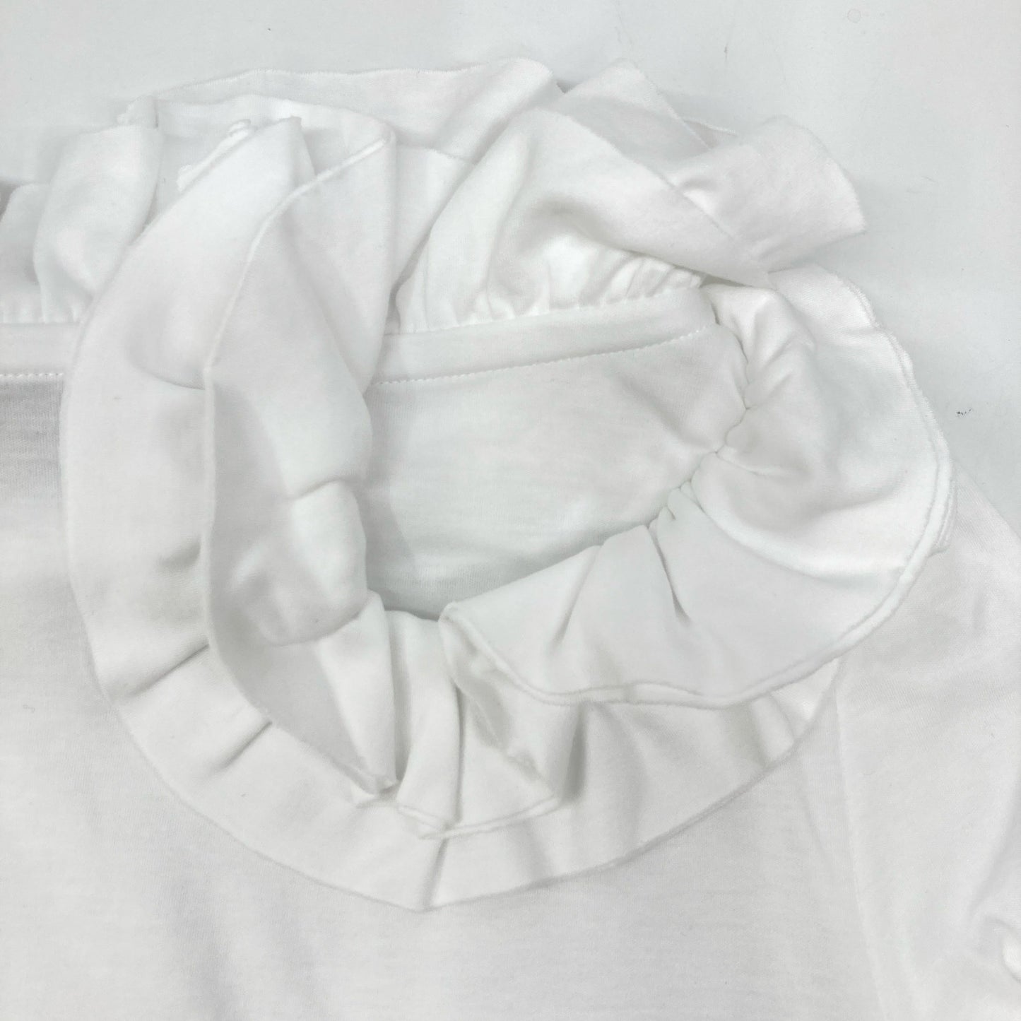 LANVIN White TO619J TS02 P18 Ruffle Top