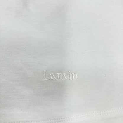 LANVIN White TO619J TS02 P18 Ruffle Top
