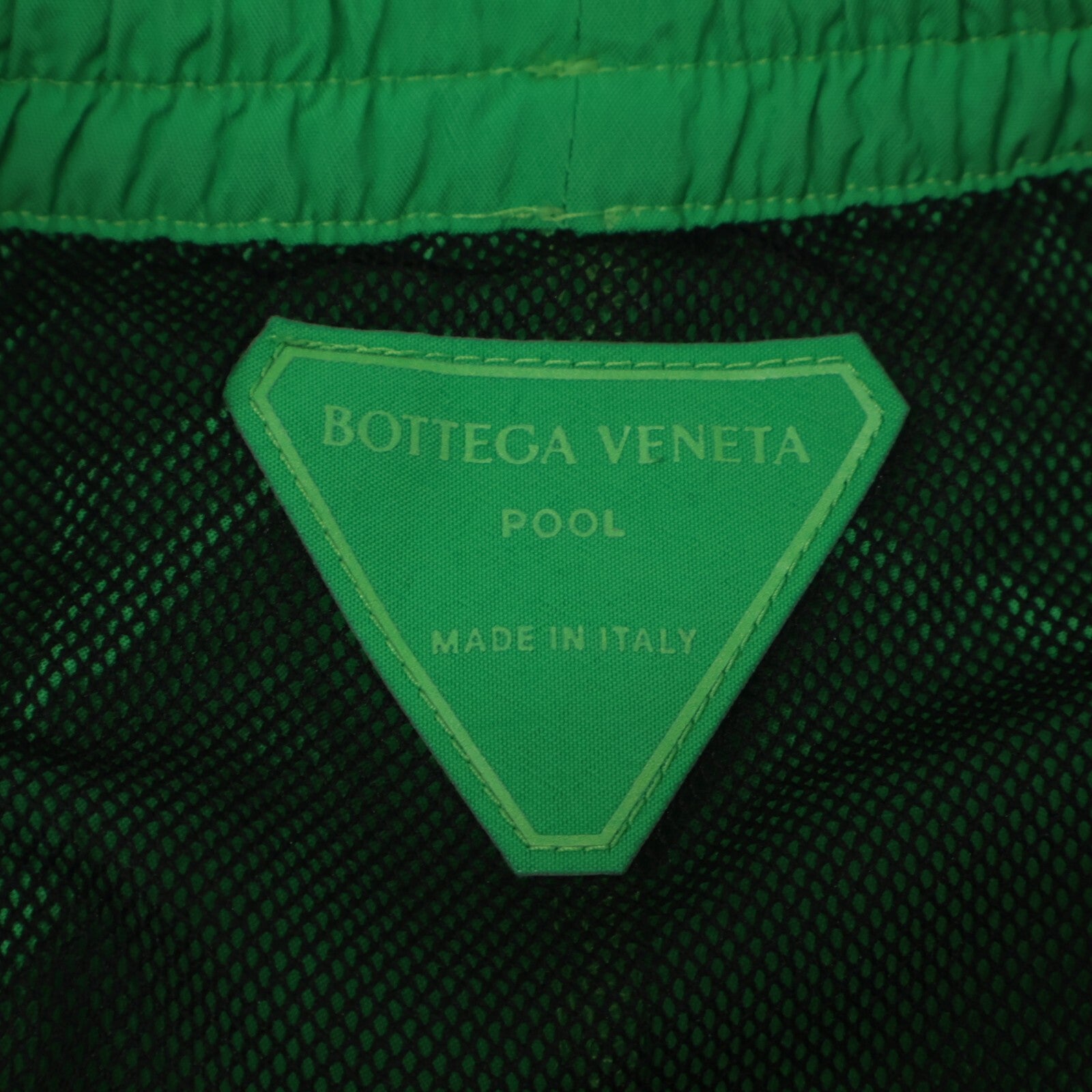 BOTTEGA VENETA Green Intrecciato Swim Shorts Bottoms