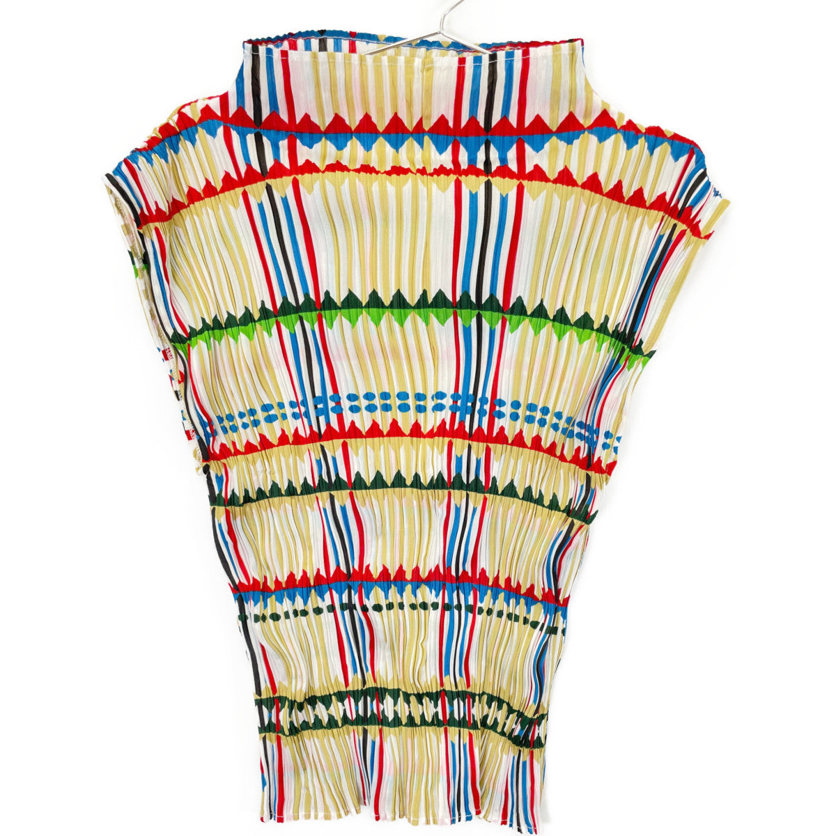 PLEATS PLEASE PP22-JK792 Multicolor Sleeveless Top