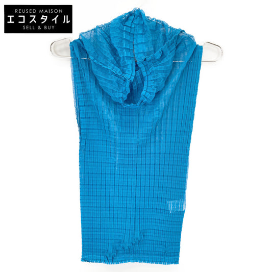 me ISSEY MIYAKE MI91FR357 Blue Sleeveless Cut and Sew Top