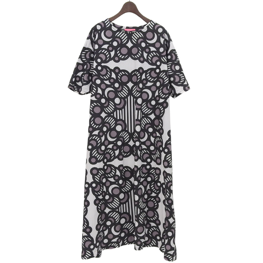 HIROCOLEDGE Hirocoledge Cotton All-over Print A-line Dress Women's Multi-color Dress