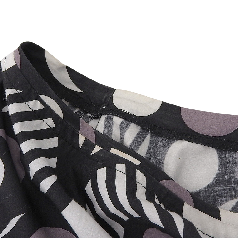 HIROCOLEDGE Hirocoledge Cotton All-over Print A-line Dress Women's Multi-color Dress