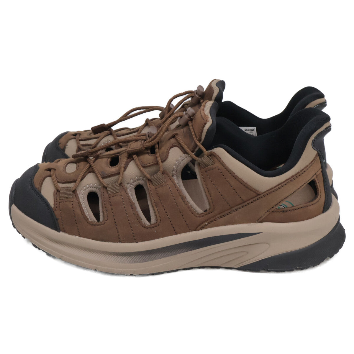 Orthofeet [Excellent Condition] 11051 SATURN Medium/Brown Natural Leather Textile/Shoes