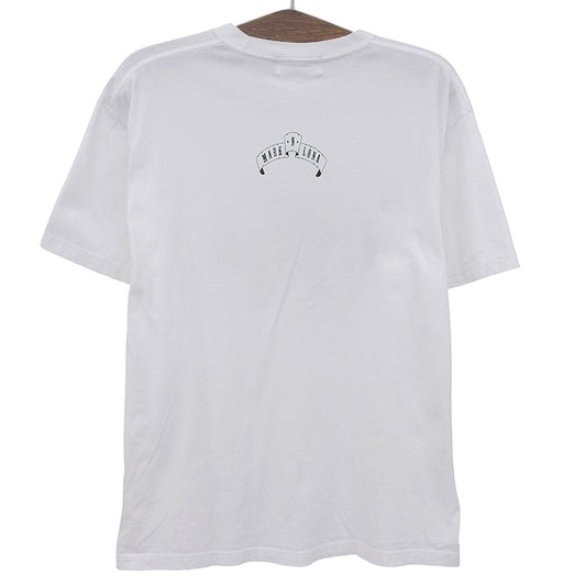 MARK&LONA Golf & Roses Tee Top Men's White 48 MLM-4A-AA33 Top 48 Men's