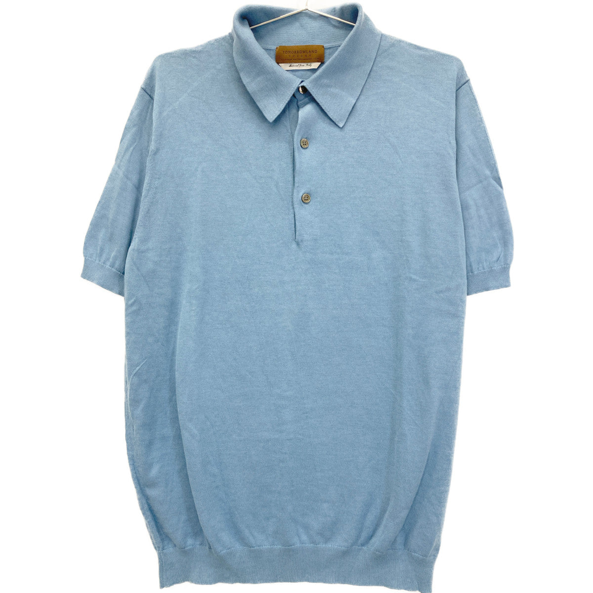 TOMORROWLAND 【Beautiful Condition】61-02-22-02011 Silk Cotton Knit Polo Shirt / Top
