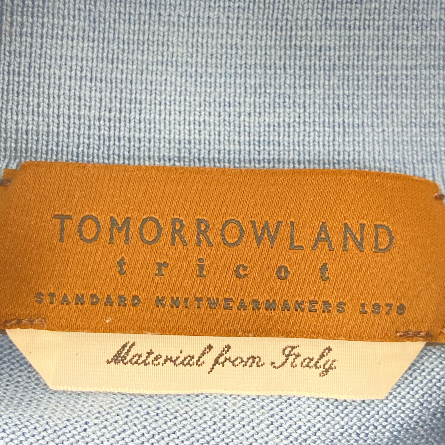 TOMORROWLAND 【Beautiful Condition】61-02-22-02011 Silk Cotton Knit Polo Shirt / Top