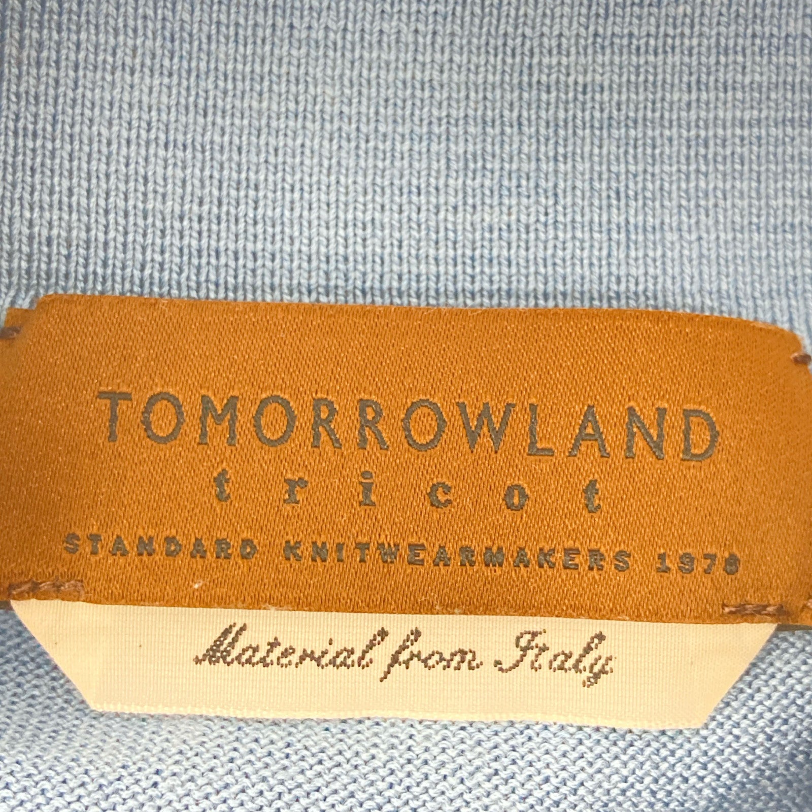 TOMORROWLAND 【Beautiful Condition】61-02-22-02011 Silk Cotton Knit Polo Shirt / Top