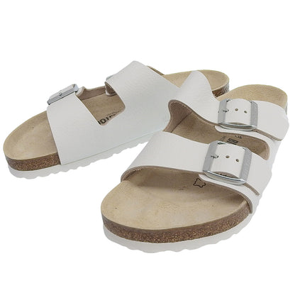 BIRKENSTOCK 勃肯鞋 全新同款 亚利桑那BS 皮革凉鞋 EVA 常规款 男士 白色 39 码