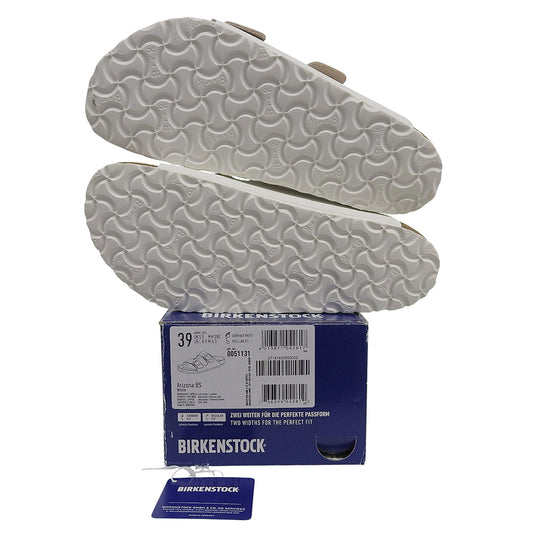 BIRKENSTOCK ビルケンシュトック 新品同様 アリゾナBS レザー サンダル EVA レギュラーフィット シューズ メンズ 白 ホワイト 39 シューズ