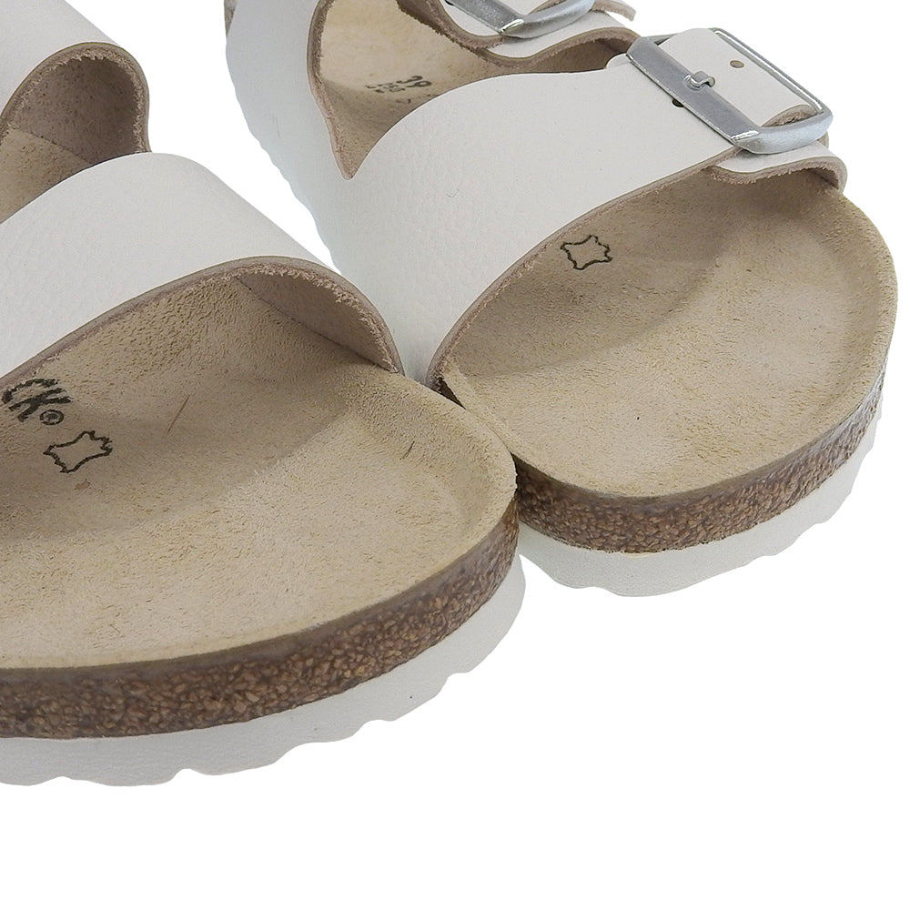 BIRKENSTOCK 勃肯鞋 全新同款 亚利桑那BS 皮革凉鞋 EVA 常规款 男士 白色 39 码