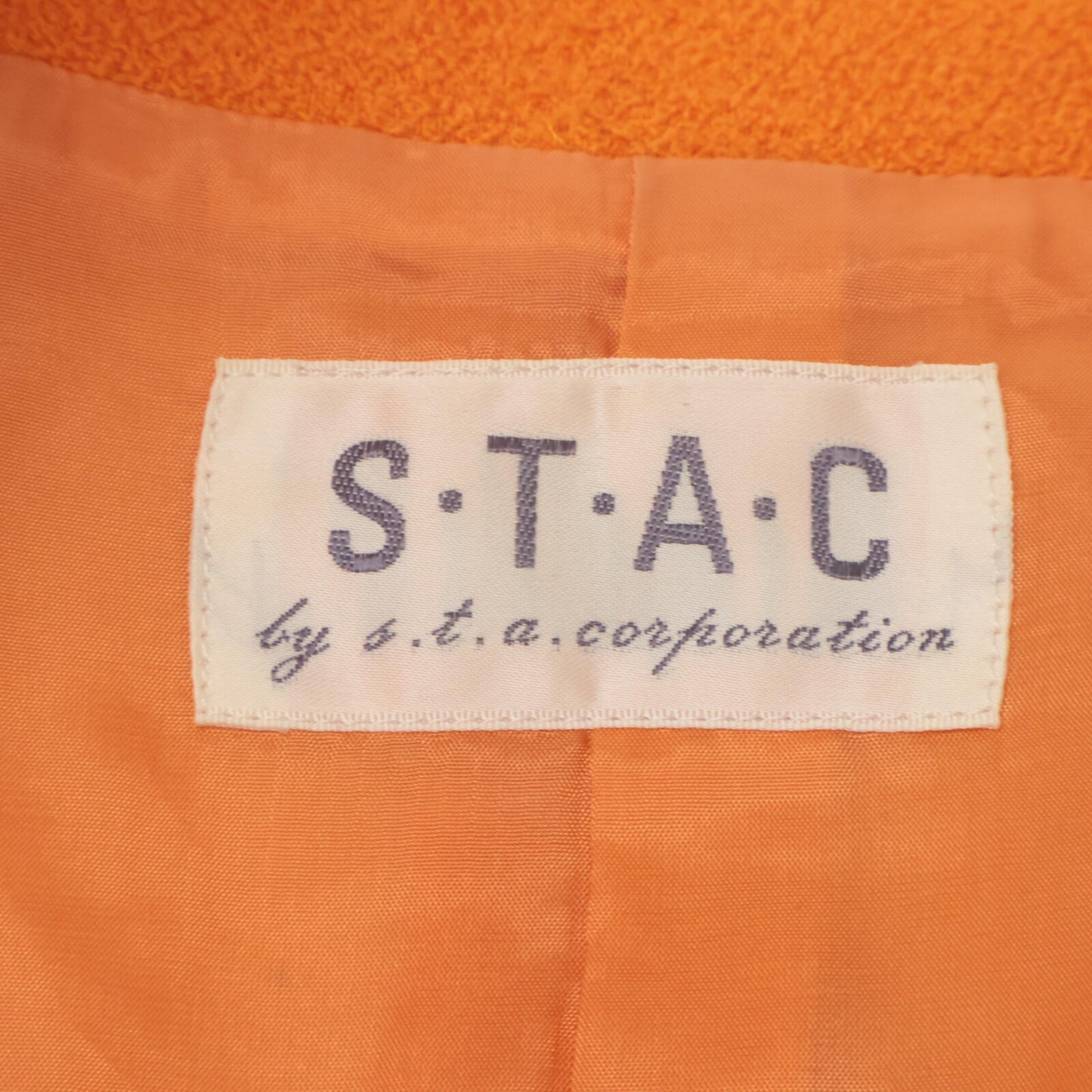 Orange Wool Tailored Jacket, Dress, Suit Set Up 9 Ladies