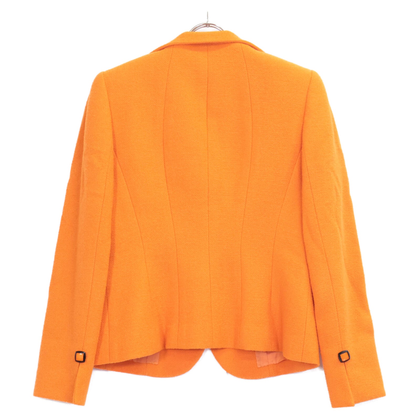 Orange Wool Tailored Jacket, Dress, Suit Set Up 9 Ladies